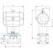 Kugelhahn Typ: 3360 Edelstahl Pneumatisch betätigt Einfachwirkend, Feder schließend Stumpfschweißung EN ISO 1127-1 PN50 bis PN100